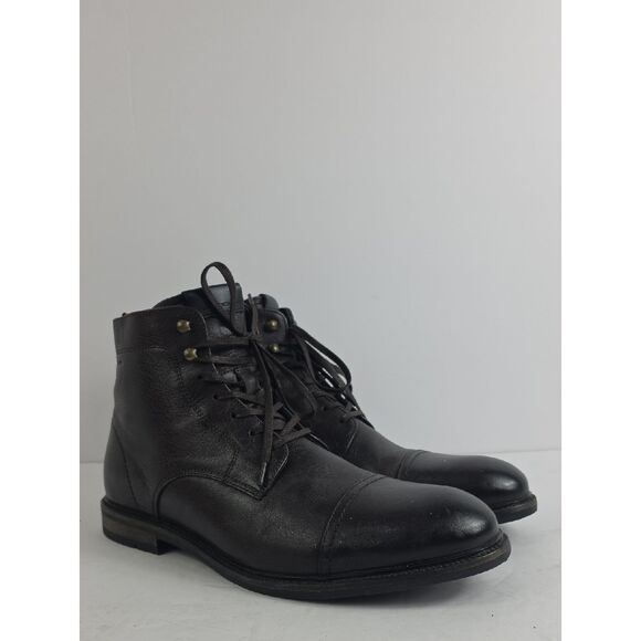 Ambitious Lace Up Leather Cap Toe Men\'s Ankle Boots Size EU 43. US 10 main image 4